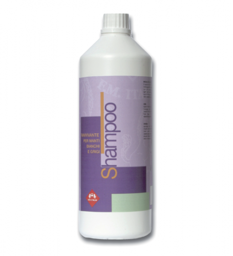 Shampoo for white grey-coated horses