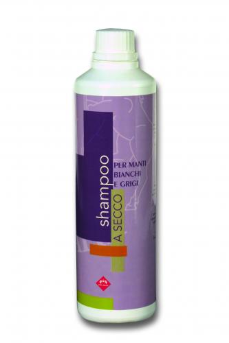 Dry shampoo for grey-coated horses